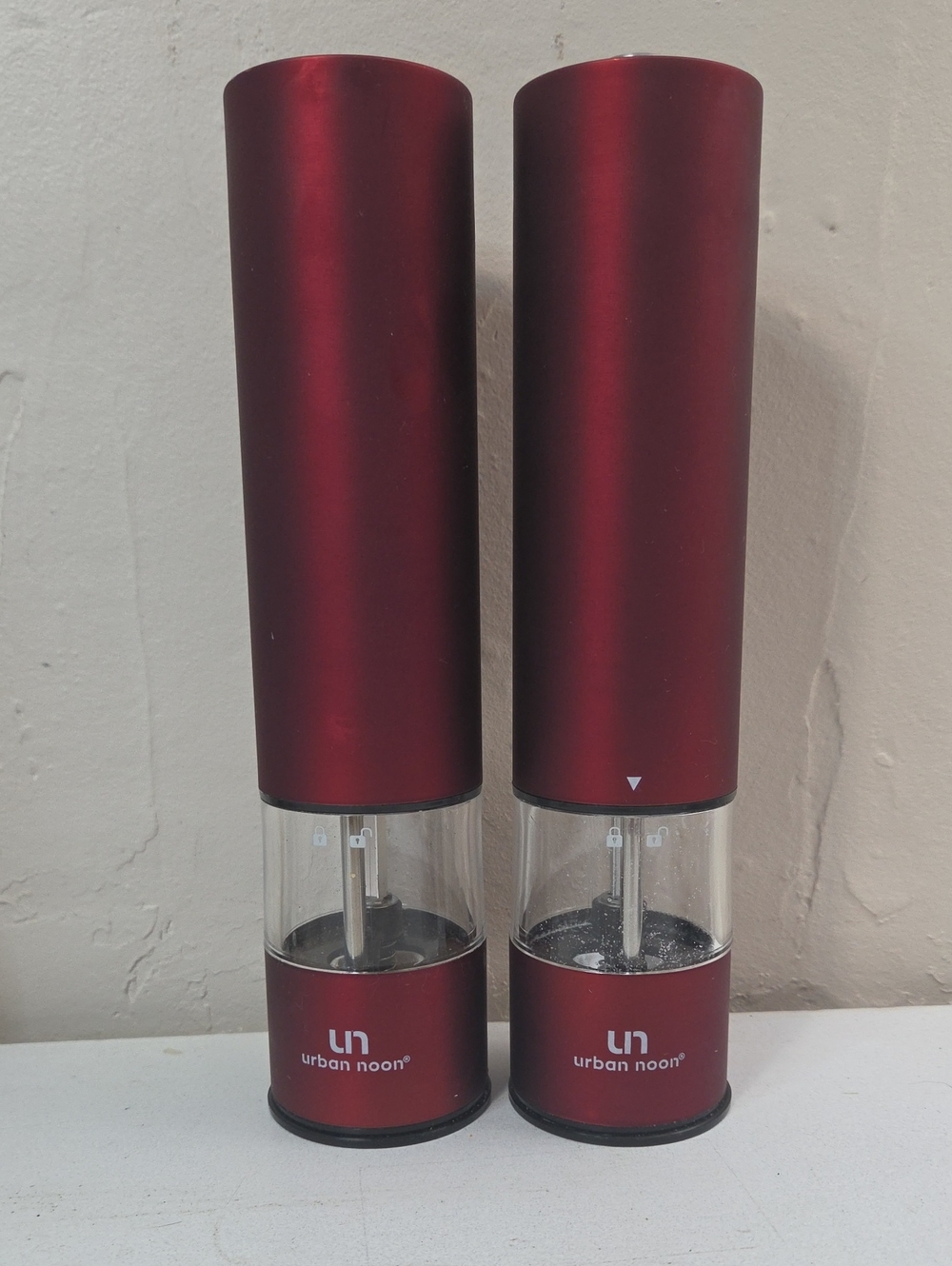 Urban Noon Red Electric Salt & Pepper Grinder Pair